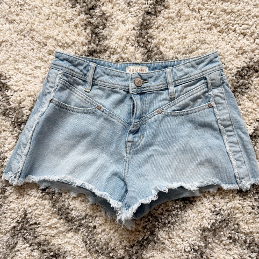Shyanne Blue‎ Distressed Jean Shorts